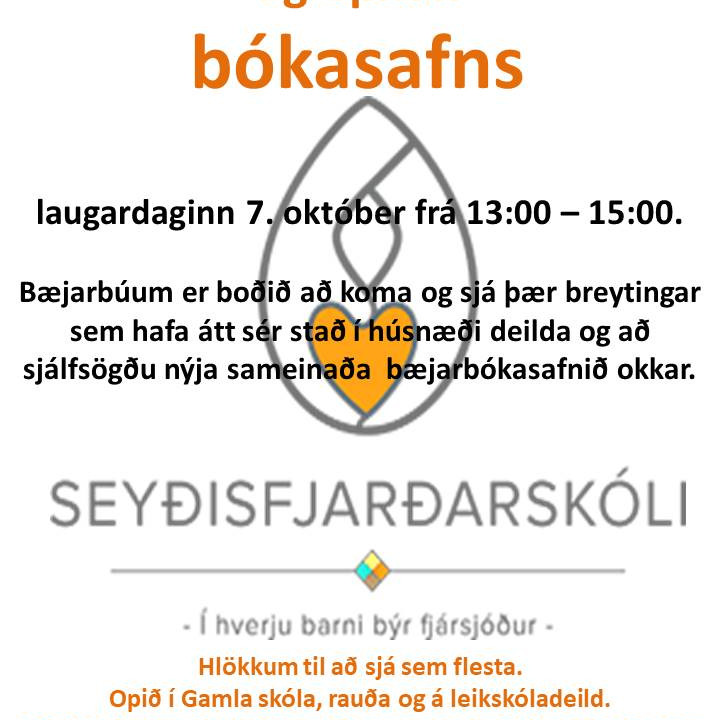 Opið hús og opnun bókasafns