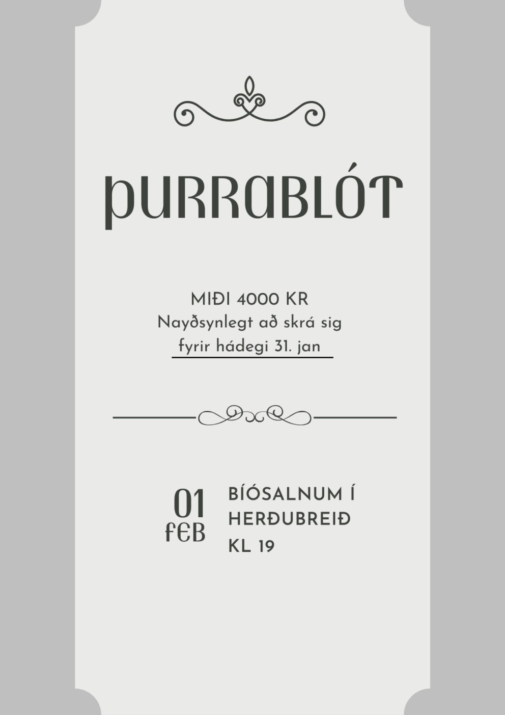 Þurrablót Seyðisfjarðarskóla