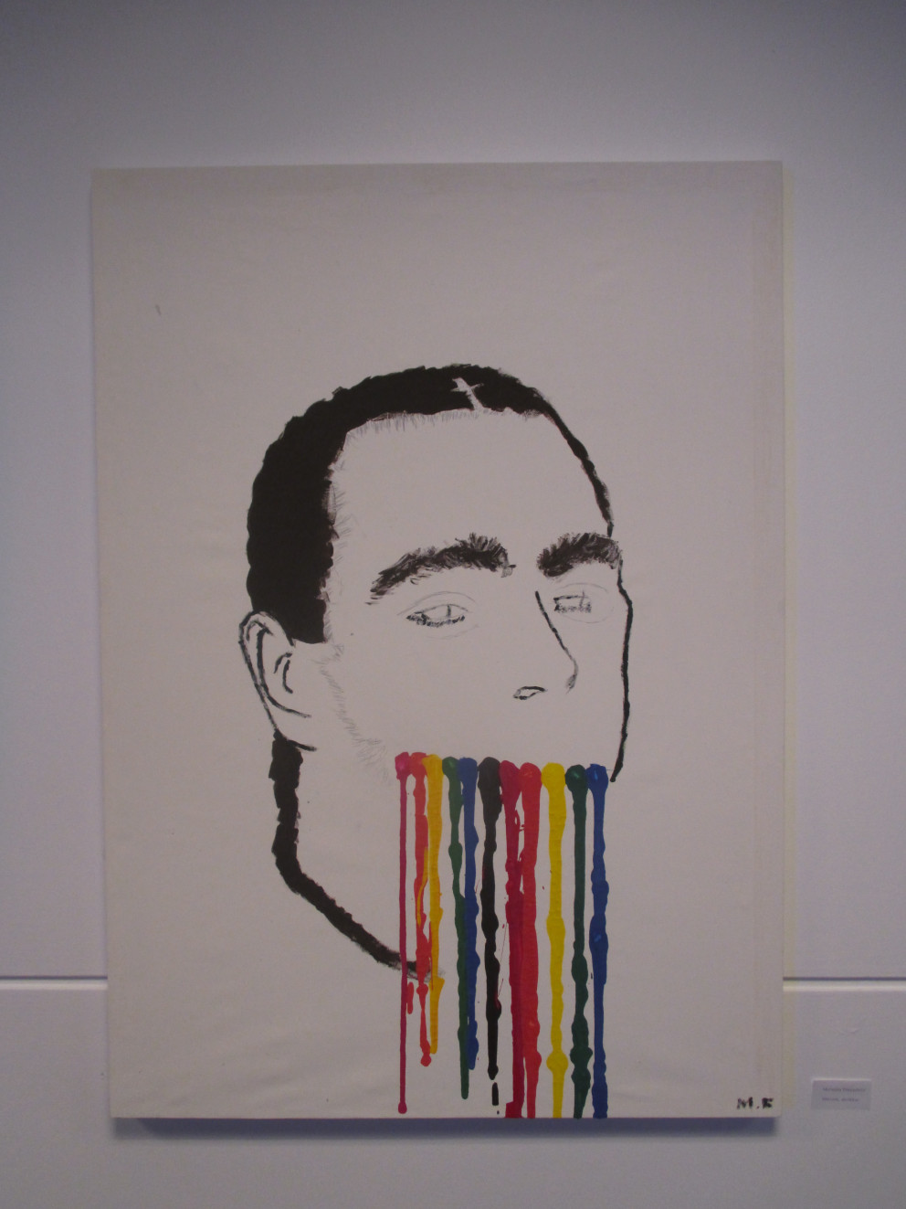 Stelpur á unglingastigi unnu sjálfstætt verk í myndmennt á haustönn.