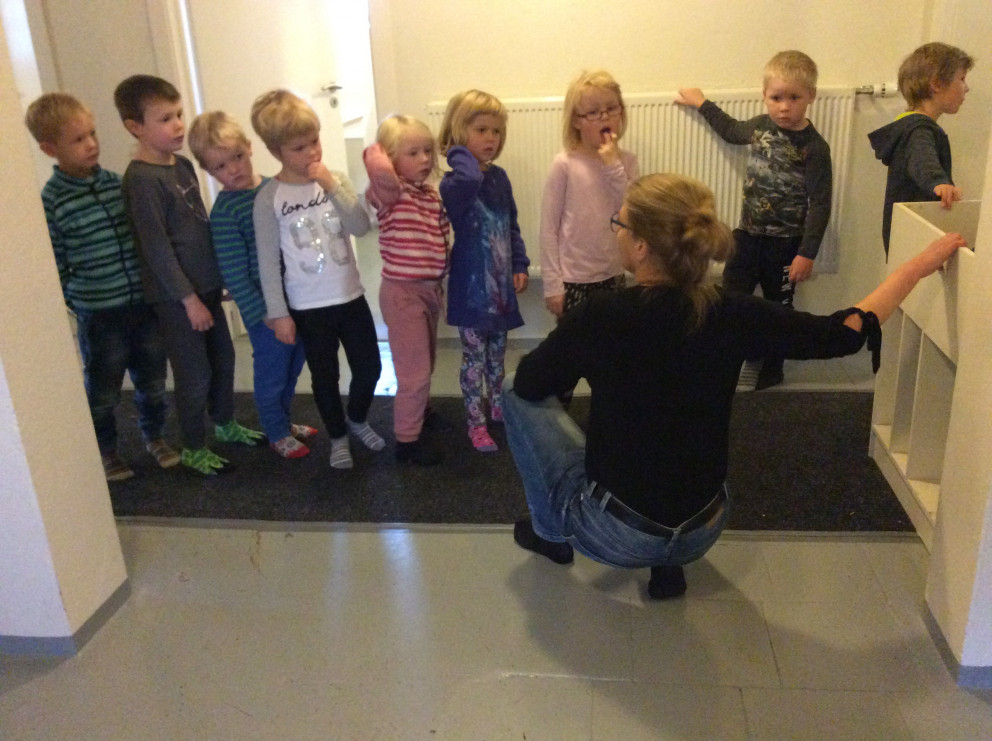 Fyrsta heimsókn elstu nemenda leikskóladeildar í Gamla skóla