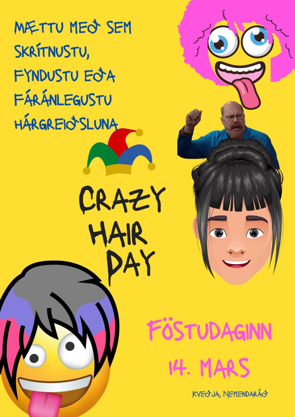 Brjálaður hár dagur