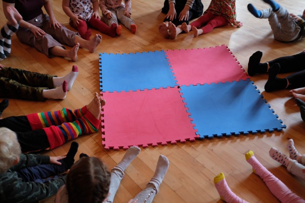 Skapandi starfshættir í leikskóladeildinni.