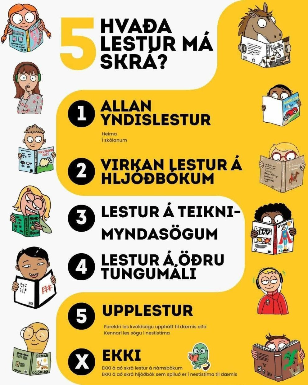 Svakalega lestrarkeppnin er í fullum gangi