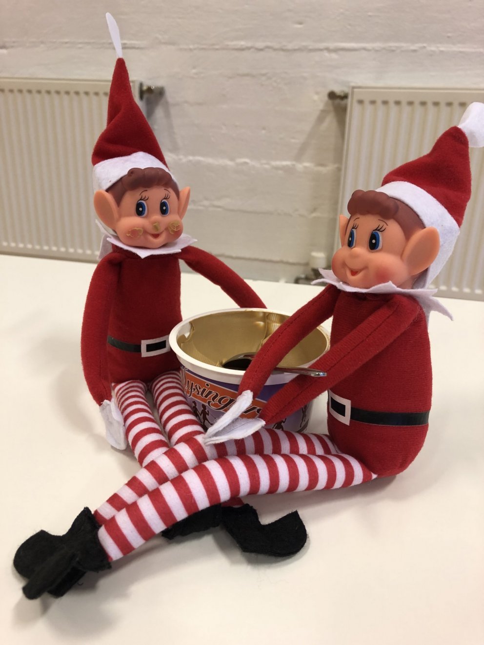 Sveinarnir í mötuneytinu