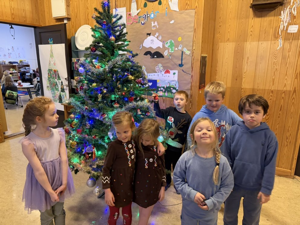 Söngstund í grunnskóladeild 4. desember