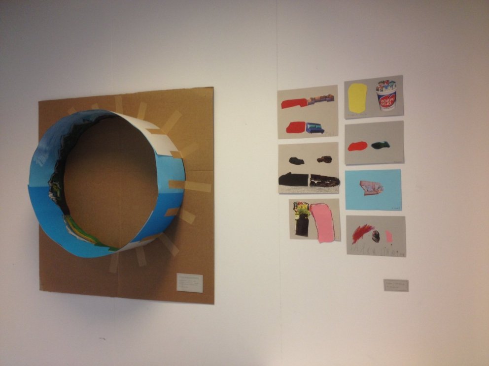 Sýning á myndverkum 1. bekkjar