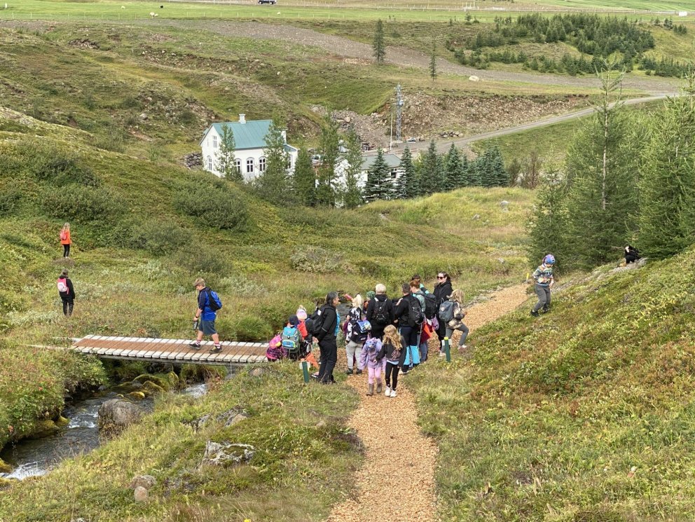 Gönguferð hjá miðstigi