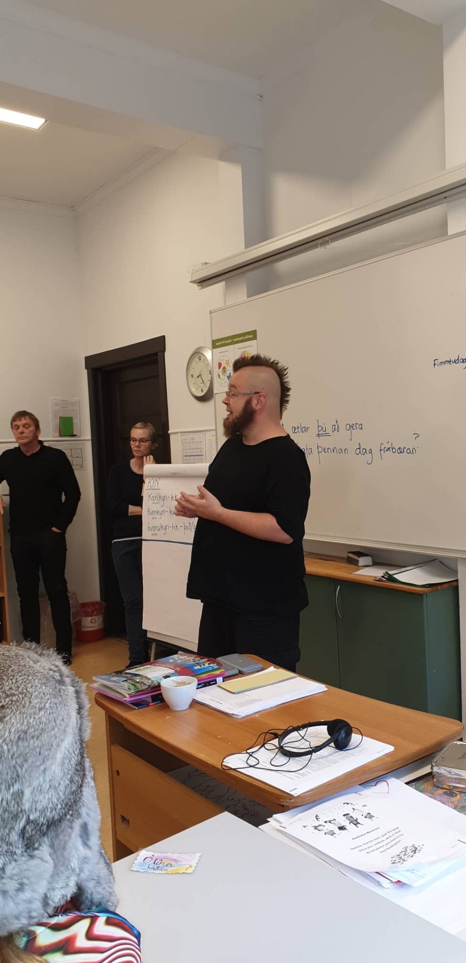 Í dag fengu nemendur í 5. - 10. bekk góða heimsókn.