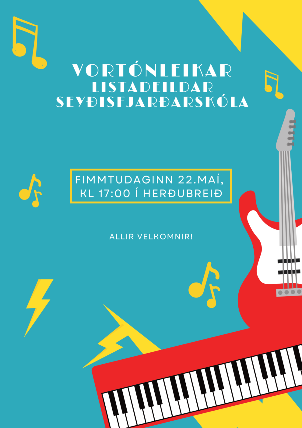 Vortónleikar listadeildar Seyðisfjarðarskóla