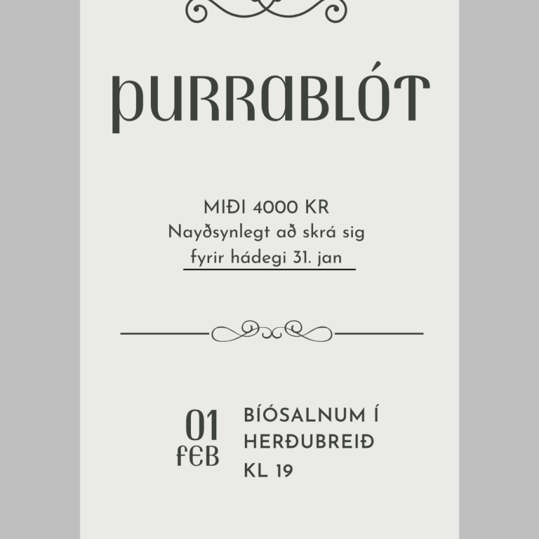 Þurrablót Seyðisfjarðarskóla