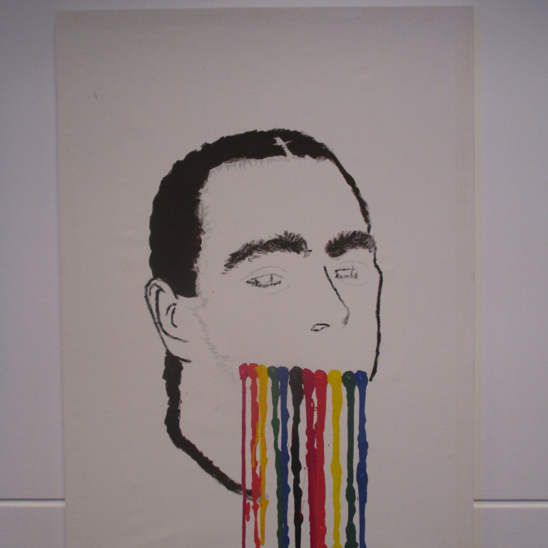 Stelpur á unglingastigi unnu sjálfstætt verk í myndmennt á haustönn.