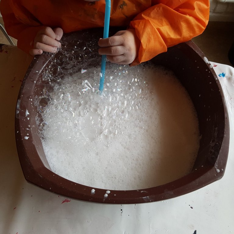 Mikið er um að vera í leikskóladeildinni núna.