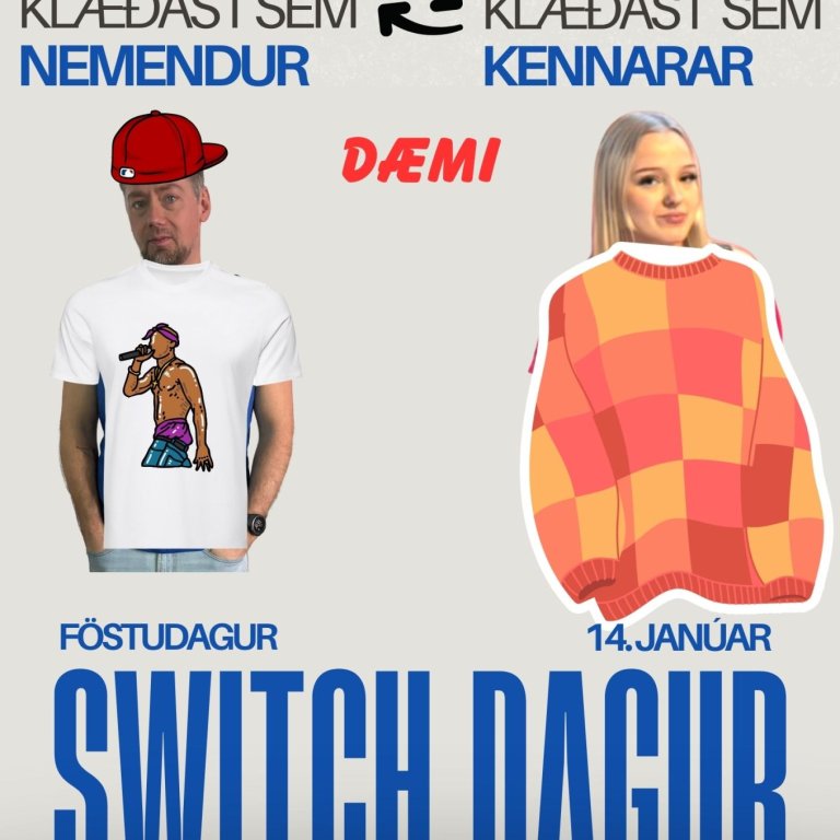 Switch dagur á morgun föstudag
