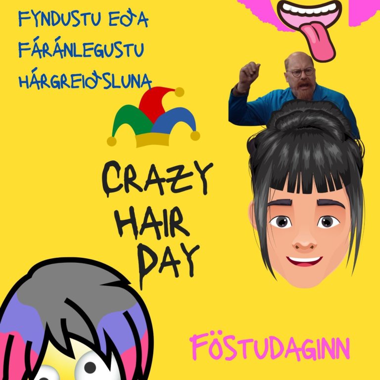 Brjálaður hár dagur
