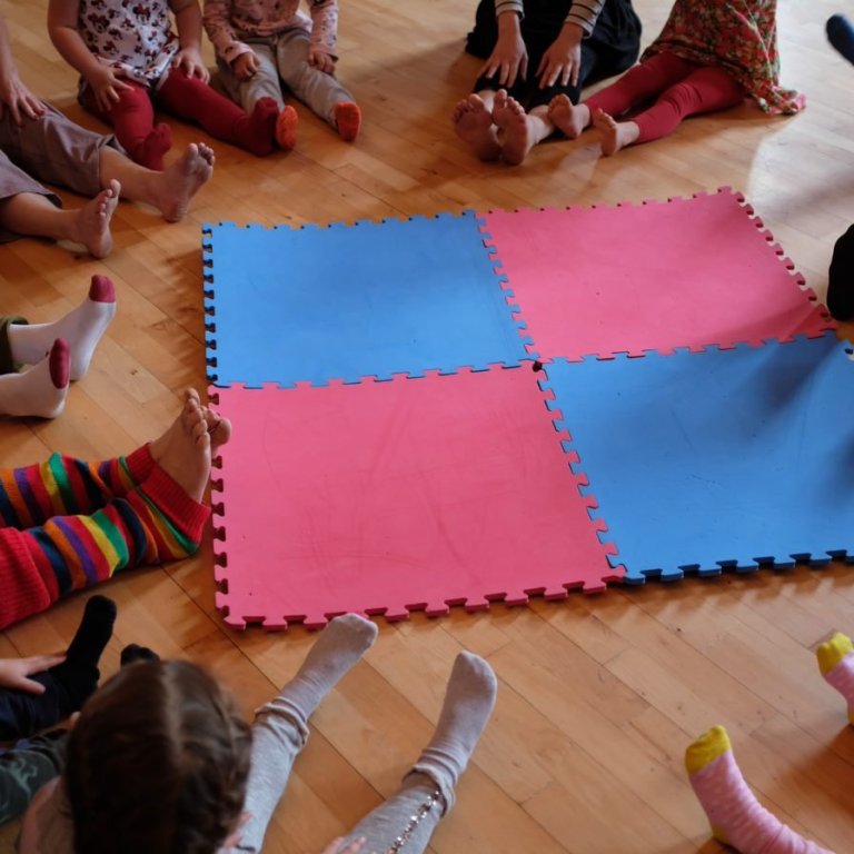 Skapandi starfshættir í leikskóladeildinni.