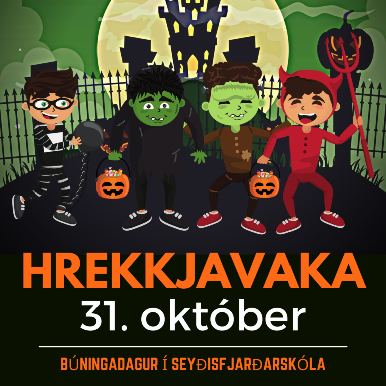Búningadagur í Seyðisfjarðarskóla mánudaginn 31. október
