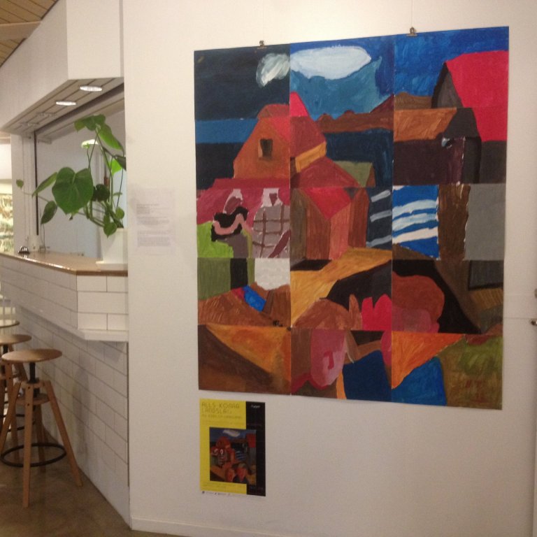 Nemendur í 5. bekk heimsóttu sýninguna Allskonar landslag í Skaftfelli í september.