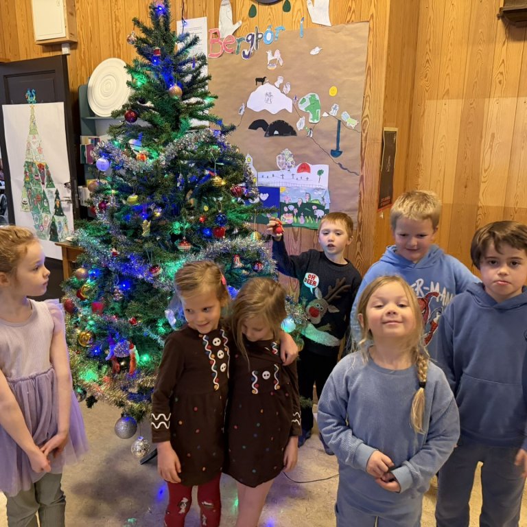 Söngstund í grunnskóladeild 4. desember