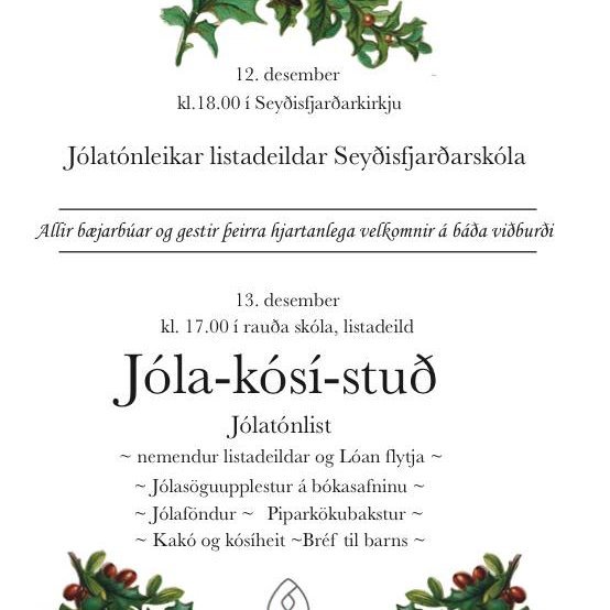 Jólatónleikar listadeildar
