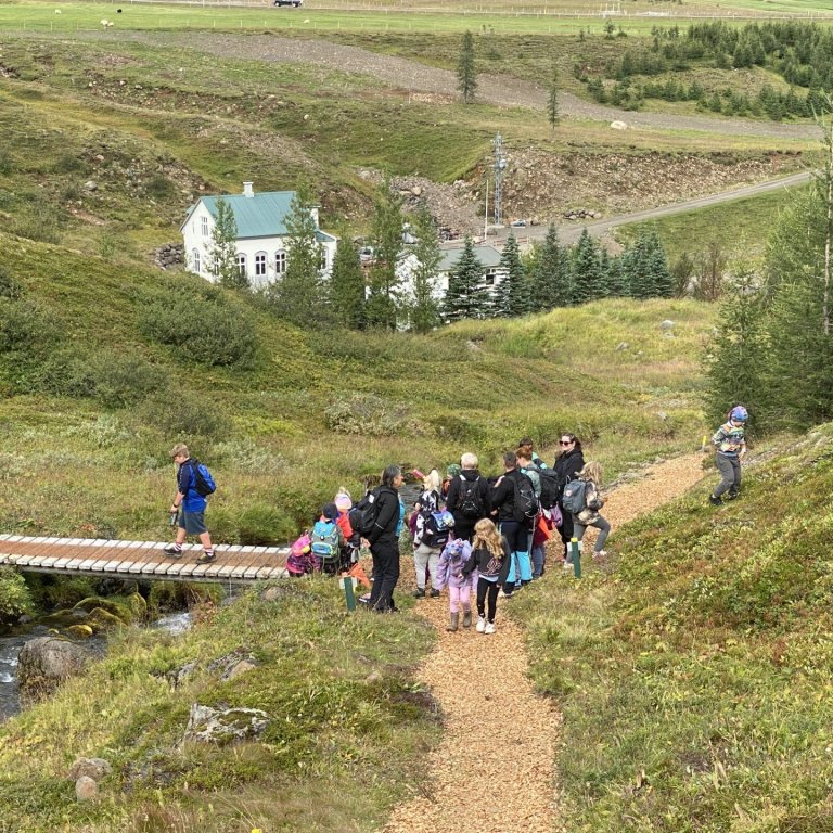 Gönguferð hjá miðstigi