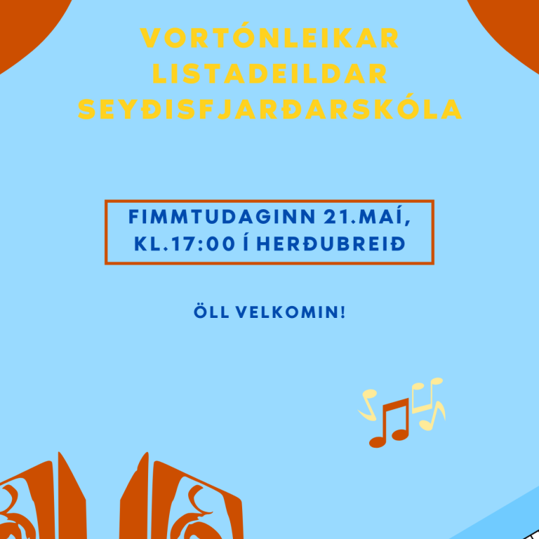 Vortónleikar listadeildar Seyðisfjarðarskóla